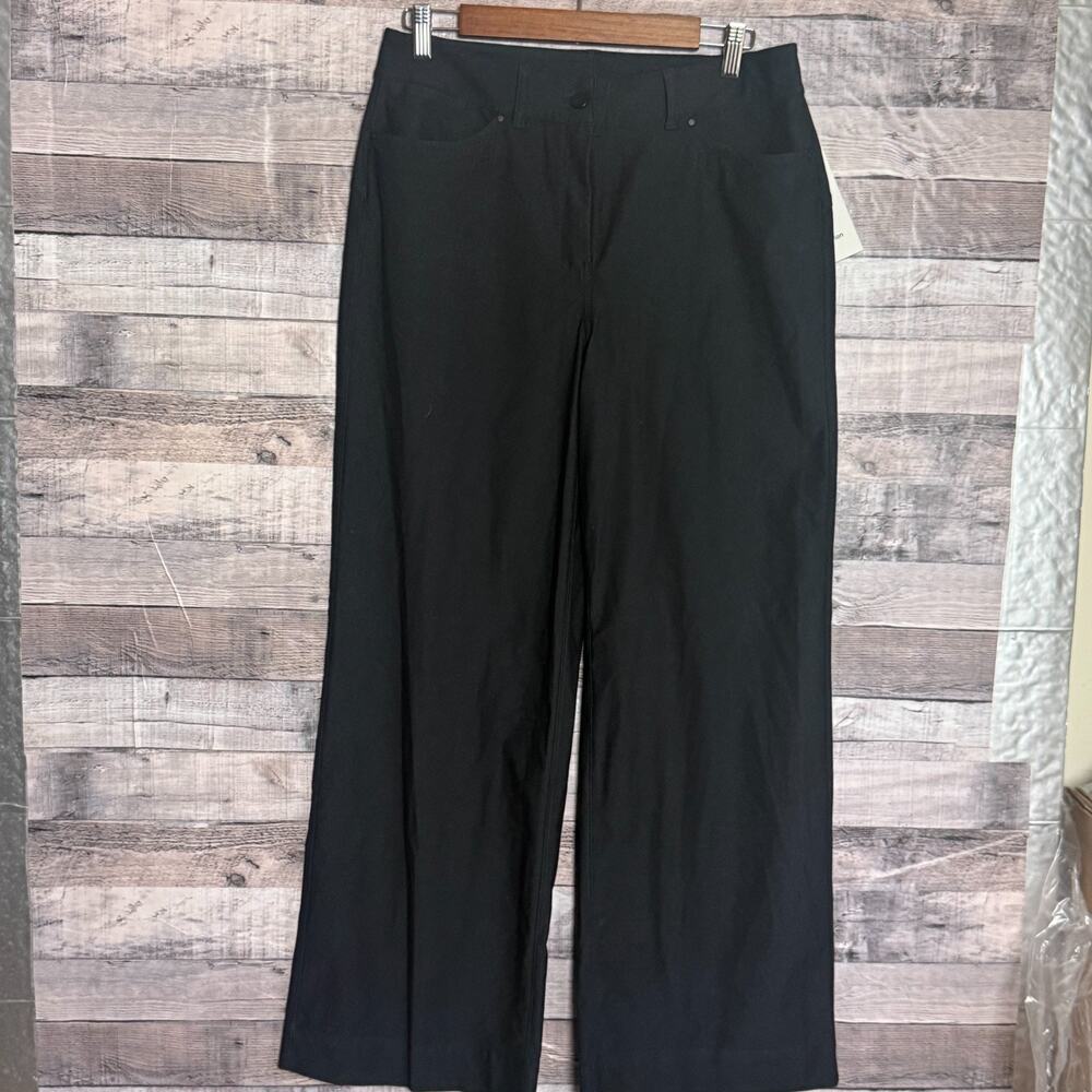 Lululemon City Sleek 5 Pocket Wide Leg Pants Womens 30 Black Performance NEW